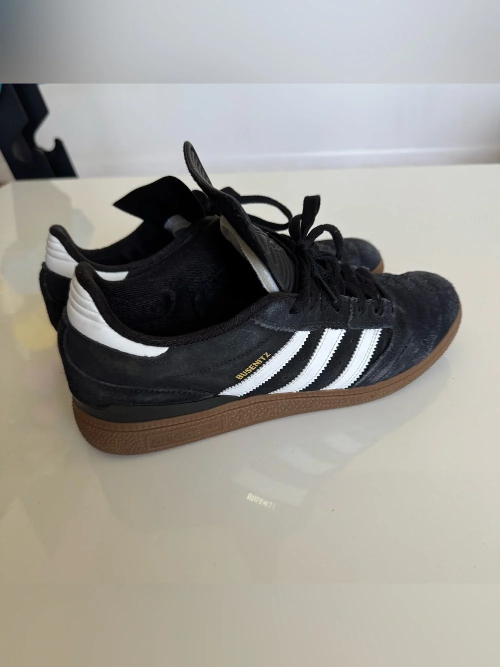 Adidas Busenitz Pro Mens 10.5 Black White Gum Suede Skate Shoes G48060
